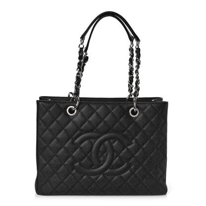 Chanel Caviar Quilted Grand Shopping Tote GST Black 1 of 11