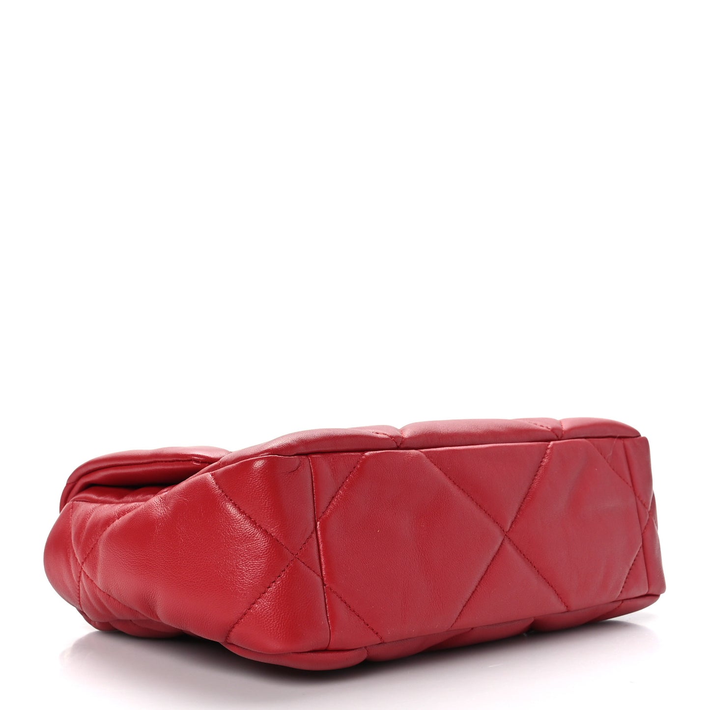 Goatskin Quilted Medium Chanel 19 Flap Red