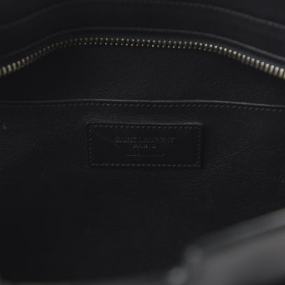 Saint Laurent Smooth Calfskin Small Monogram Cabas Black 8 of 9