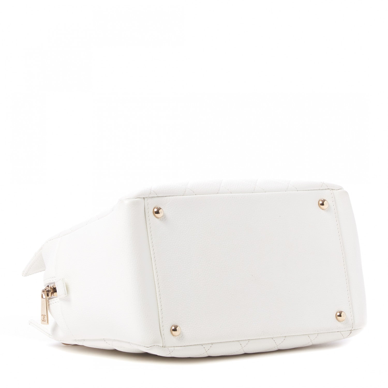 Chanel Caviar Quilted Petit Timeless Tote PTT White 3 of 9