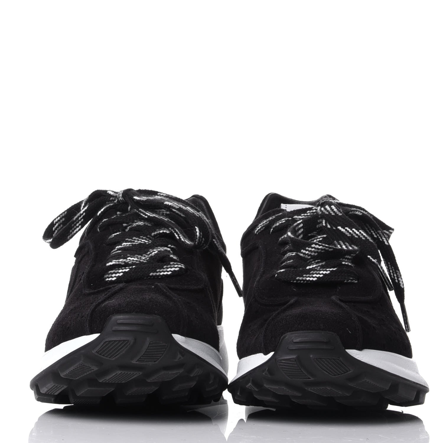 Chanel Suede Goatskin CC Sneakers 39.5 Black 2 of 11