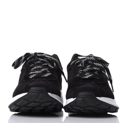 Chanel Suede Goatskin CC Sneakers 39.5 Black 2 of 11