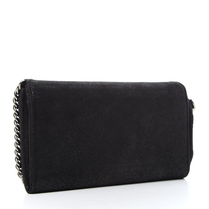 Stella McCartney Shaggy Deer Falabella Flap Wallet Black 3 of 7