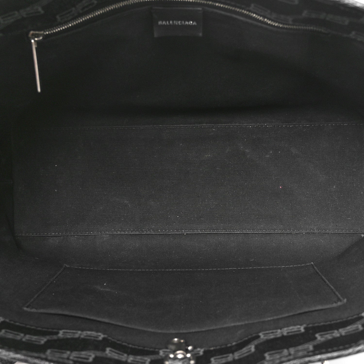 Balenciaga Coated Canvas BB Monogram Medium Signature East West Shopper Bag Black Grey 5 of 11