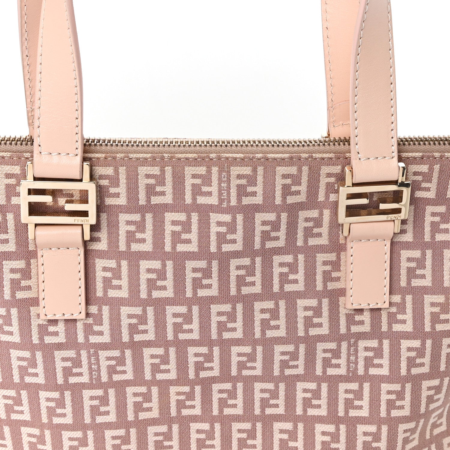 Fendi Zucchino Shopper Tote Pink 8 of 10