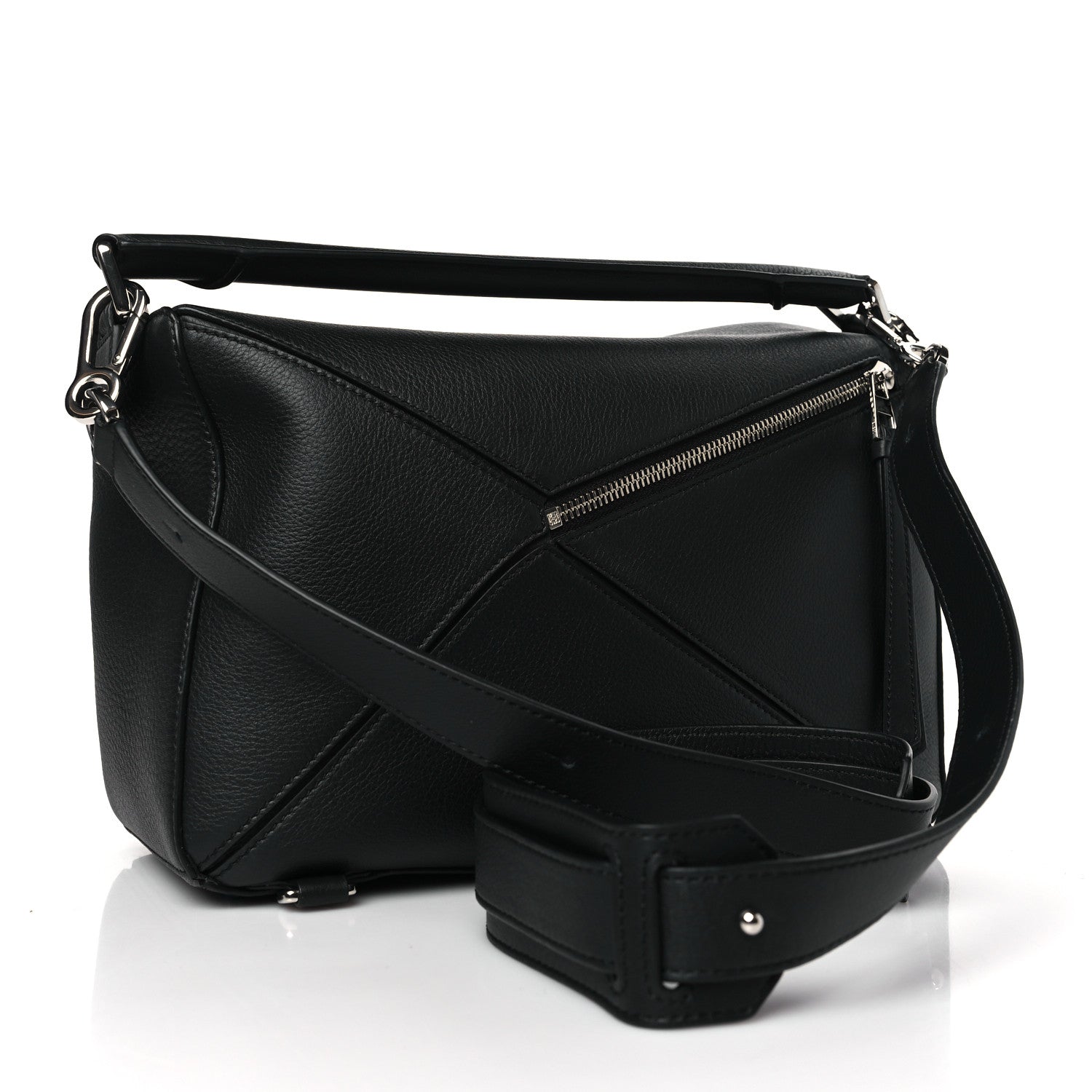 Loewe Calfskin Medium Puzzle Bag Black 3 of 8