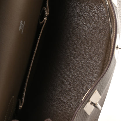 Hermes Taurillon Clemence Jypsiere 28 Etoupe 5 of 10