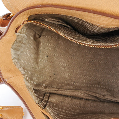 Prada Vitello Daino Shoulder Bag Sabbia 8 of 12