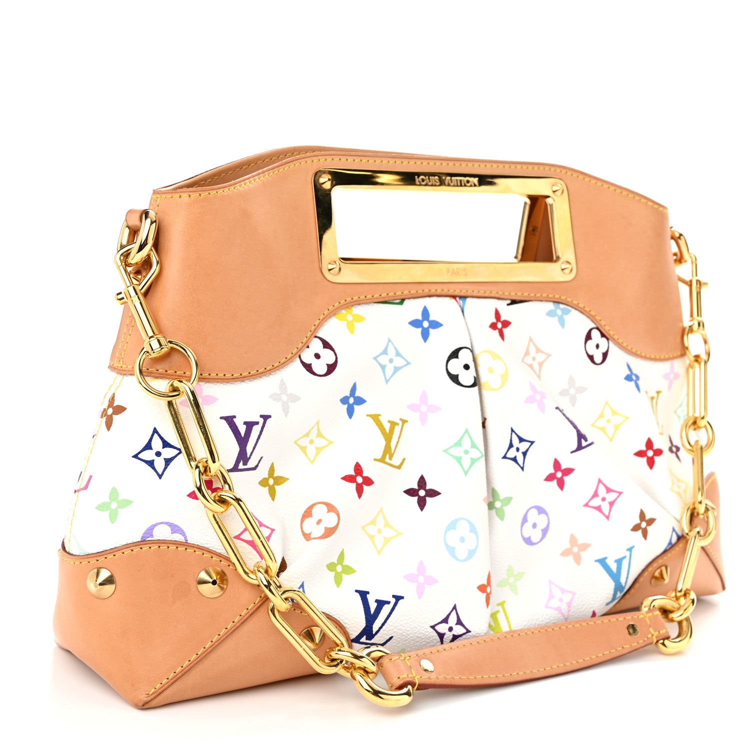 Louis Vuitton Monogram Multicolor Judy MM White 3 of 9