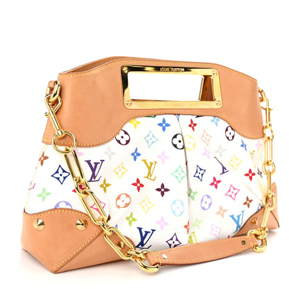 Louis Vuitton Monogram Multicolor Judy MM White 3 of 9