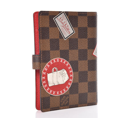 Louis Vuitton Damier Ebene Patch Small Ring Agenda Cover 3 of 6
