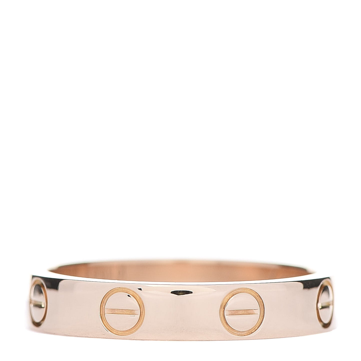 18K Pink Gold 3.5mm LOVE Wedding Band Ring 51 5.75