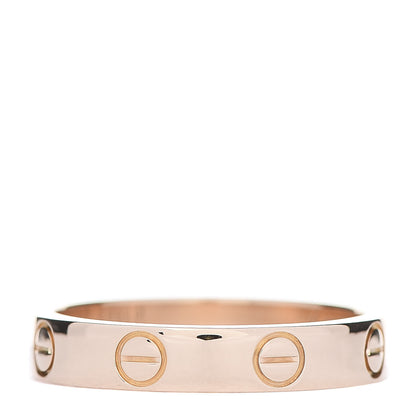 Cartier 18K Pink Gold 3.5mm LOVE Wedding Band Ring 51 5.75 3 of 5