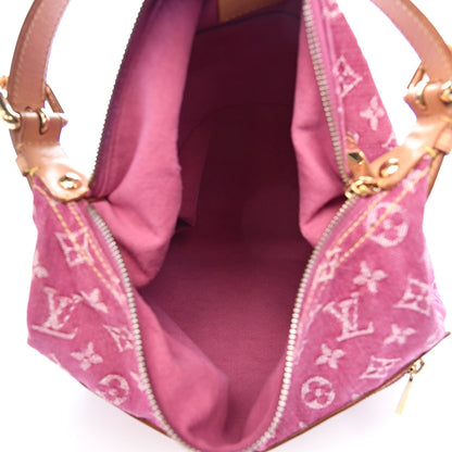 Louis Vuitton Denim Baggy GM Fuchsia 5 of 9