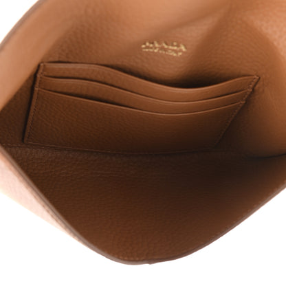 Prada Vitello Grain Envelope Wallet Cuoio 5 of 7