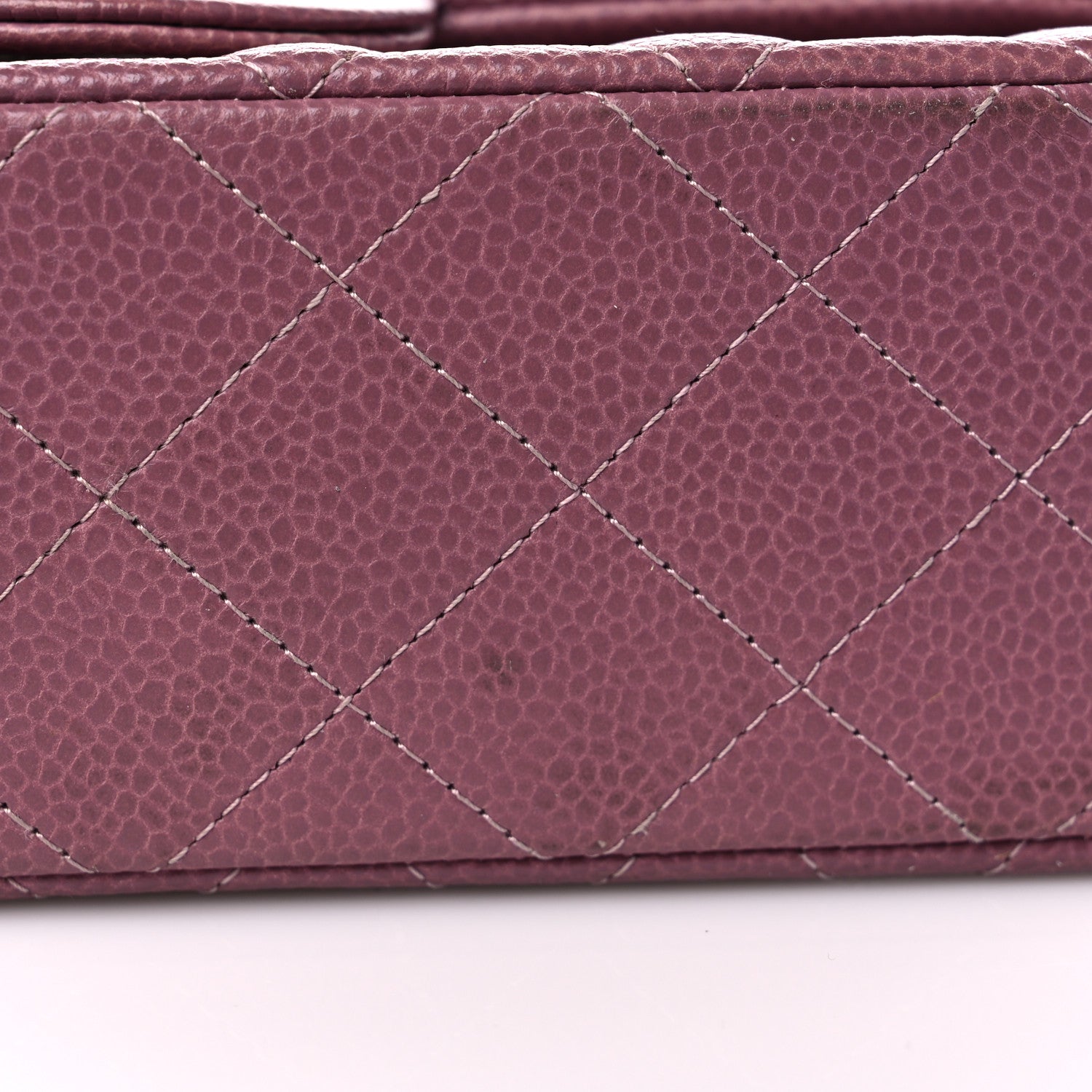 Chanel Caviar Quilted Mini Rectangular Flap Purple 10 of 10