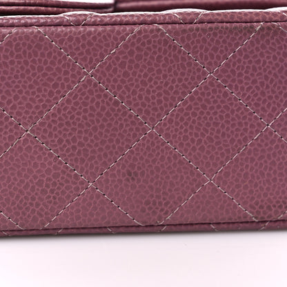Chanel Caviar Quilted Mini Rectangular Flap Purple 10 of 10