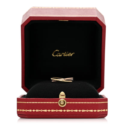 Cartier 18K Pink Yellow White Gold Extra Small Les Must De Cartier Trinity Ring 51 5.75 6 of 6