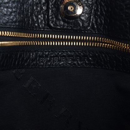 Burberry Heritage Grain Medium Woodbury Tote Black 6 of 8