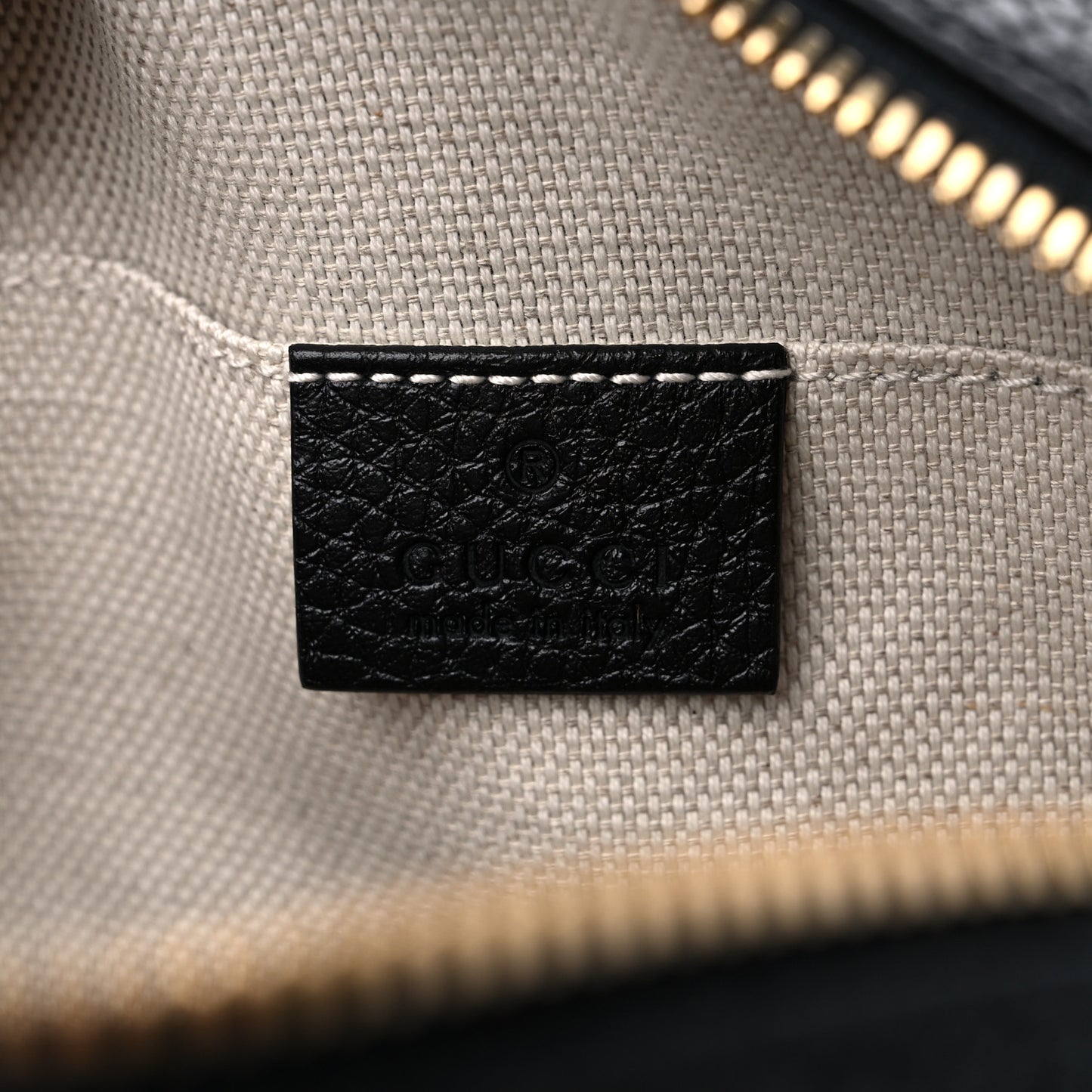 Pebbled Calfskin Small Soho Disco Bag Black