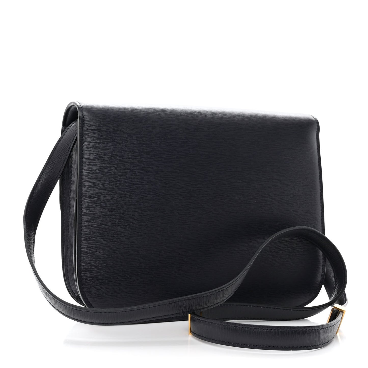 Liege Calfskin Medium Classic Box Flap Bag Dark Blue