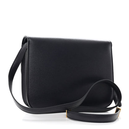 Celine Liege Calfskin Medium Classic Box Flap Bag Dark Blue 4 of 13