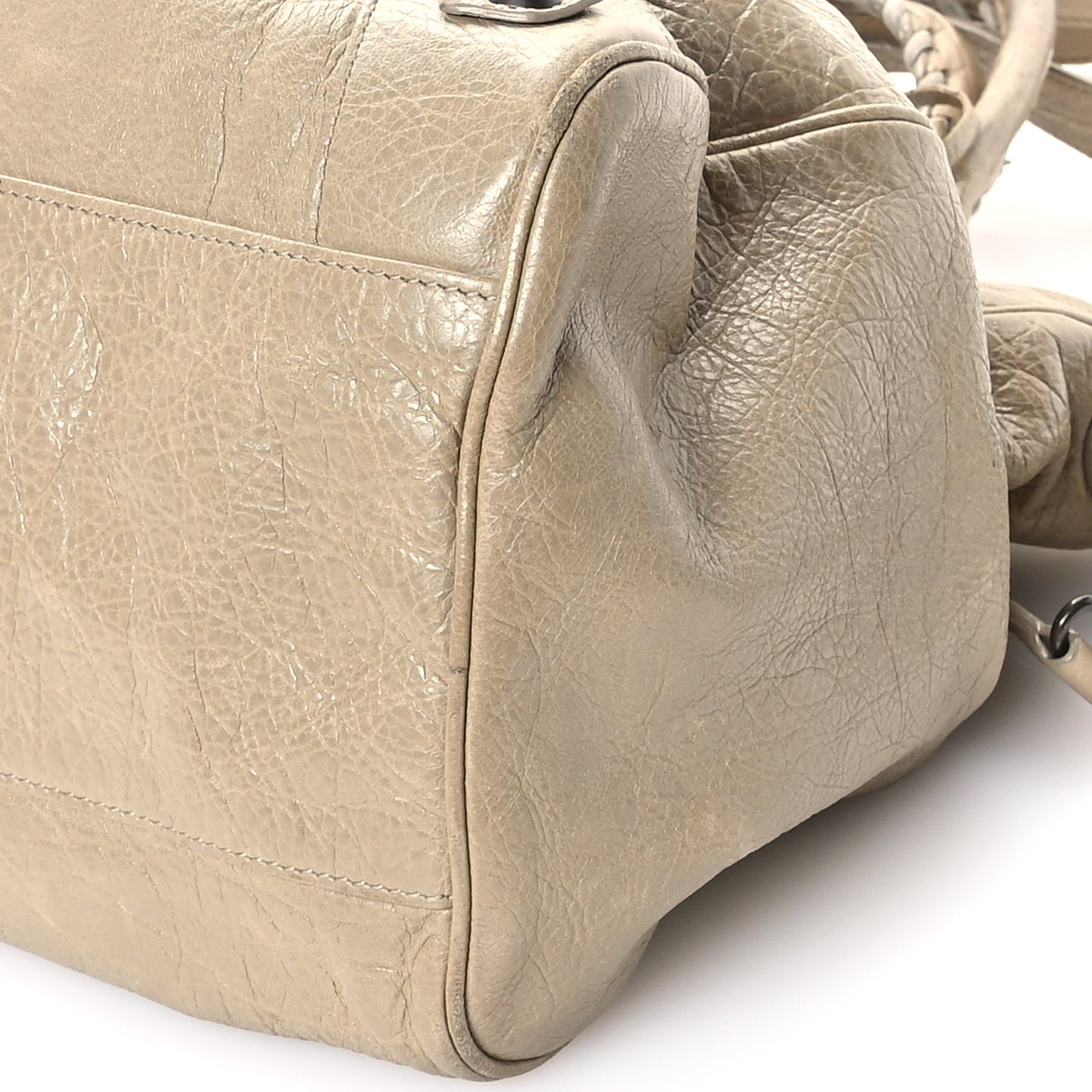 Agneau Classic Hardware Velo Latte Beige