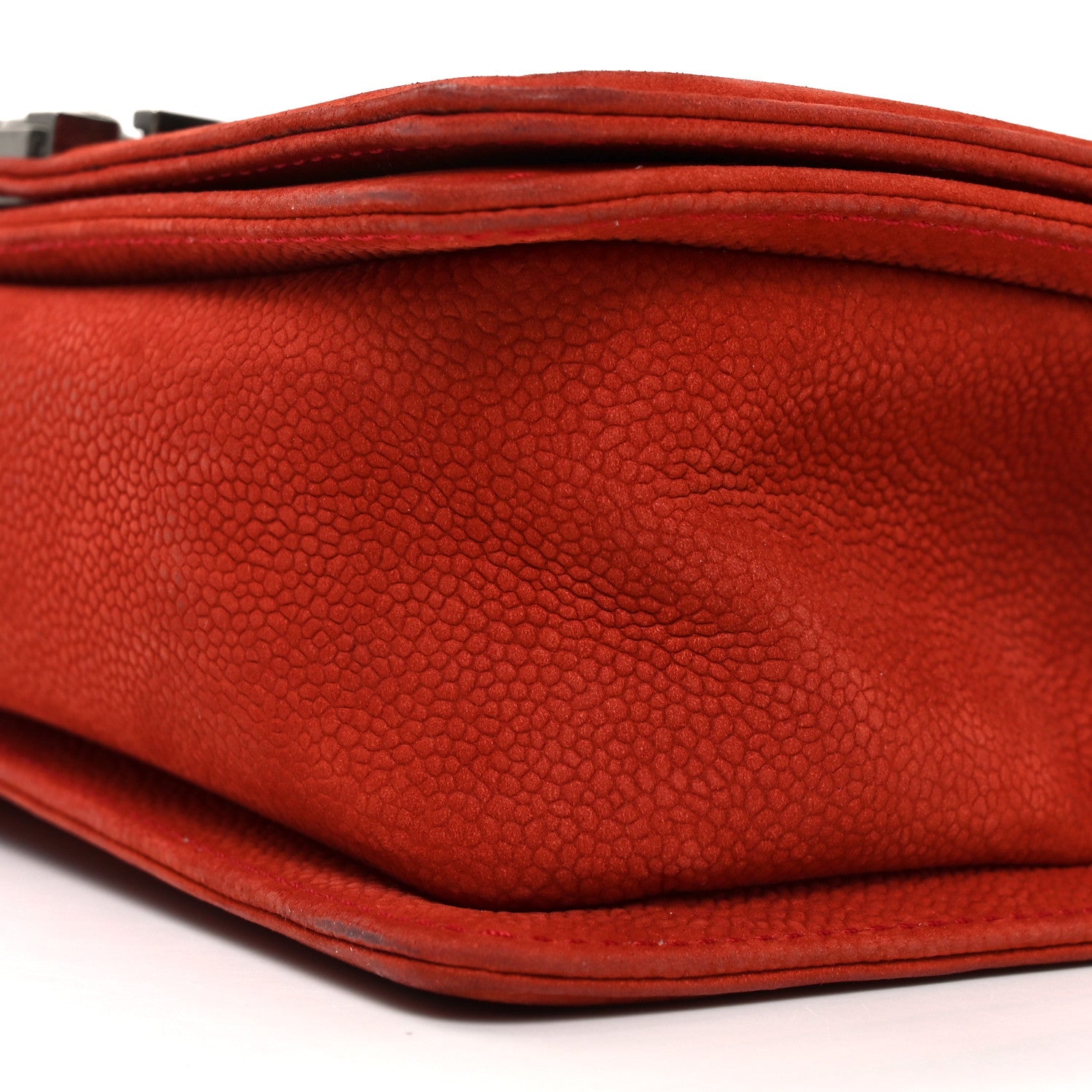 Chanel Suede Caviar Quilted Medium Boy Flap Red 19 of 19