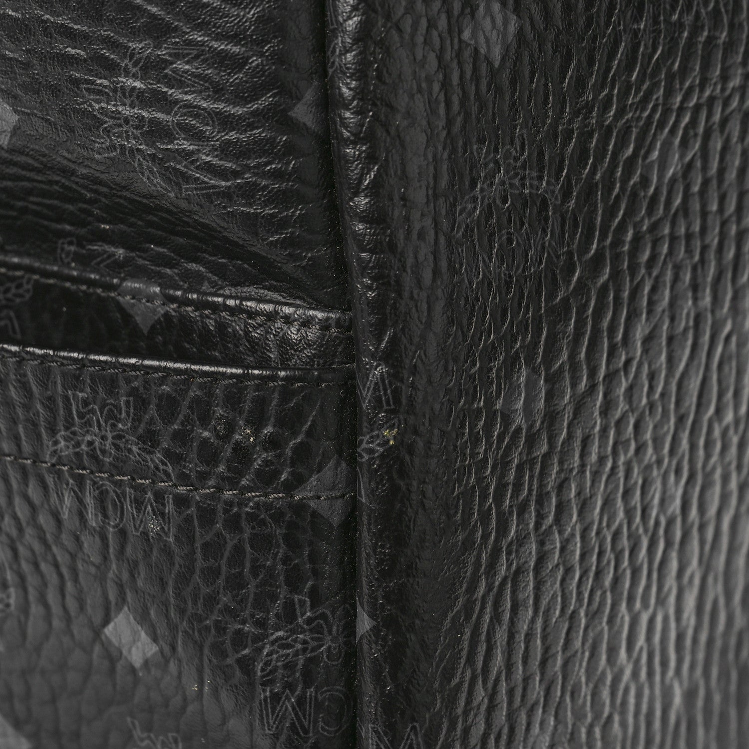 MCM Visetos Medium Stark Logo Stripe Backpack Black 13 of 13