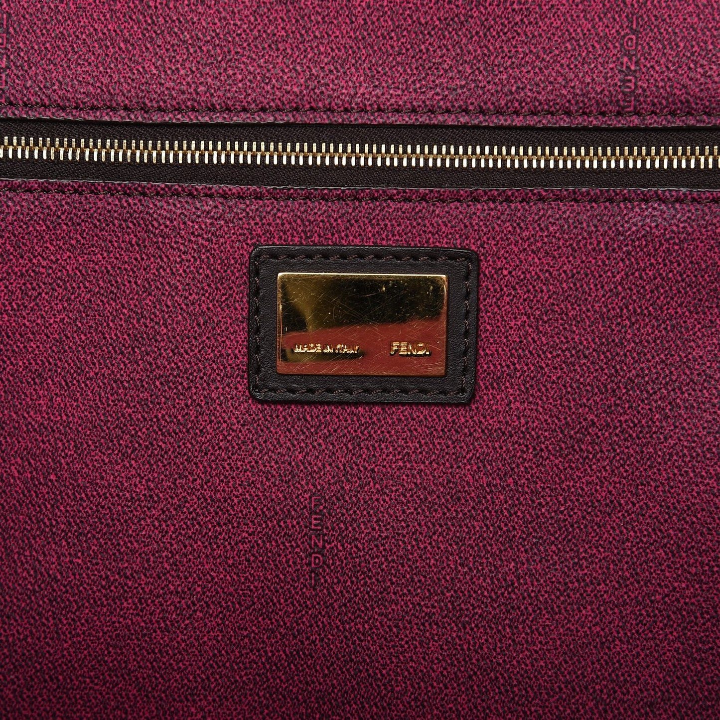 Zucca Spalmati Medium Roll Tote Tobacco Fuxia