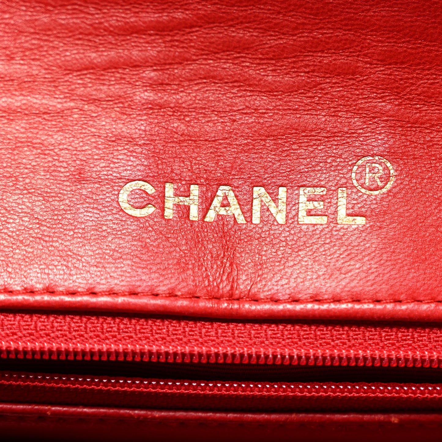 Lambskin Quilted Small Single Flap Red
