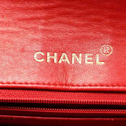 Chanel Lambskin Quilted Small Single Flap Red 6 of 11