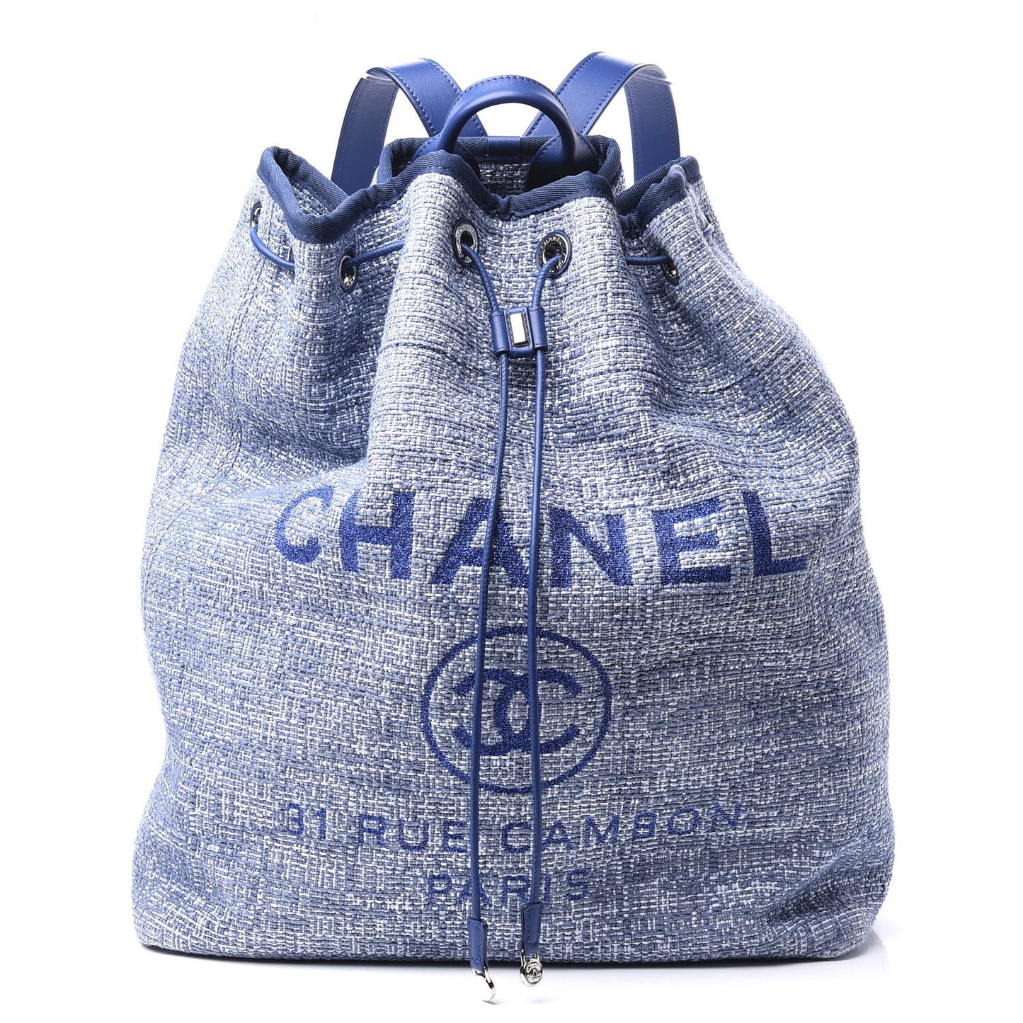 Canvas Large Deauville Backpack Blue