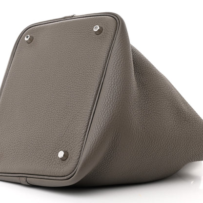 Hermes Taurillon Clemence Picotin Lock 22 MM Etain 10 of 10