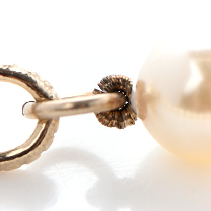 Chanel Graduated Pearl Crystal CC Bracelet Gold 5 of 6