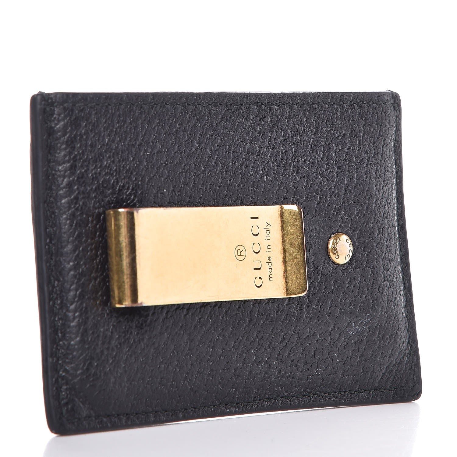 Gucci Calfskin Web Money Clip Black 3 of 10