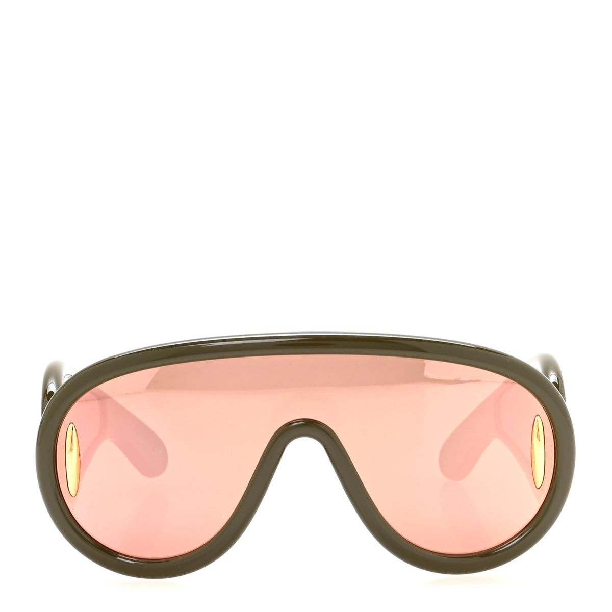 Acetate Anagram Wave Mask Sunglasses LW40108I Green