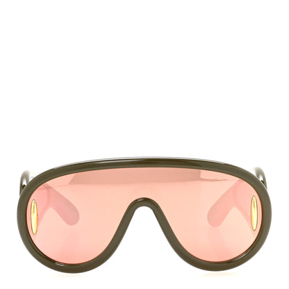 Loewe Acetate Anagram Wave Mask Sunglasses LW40108I Green 2 of 6