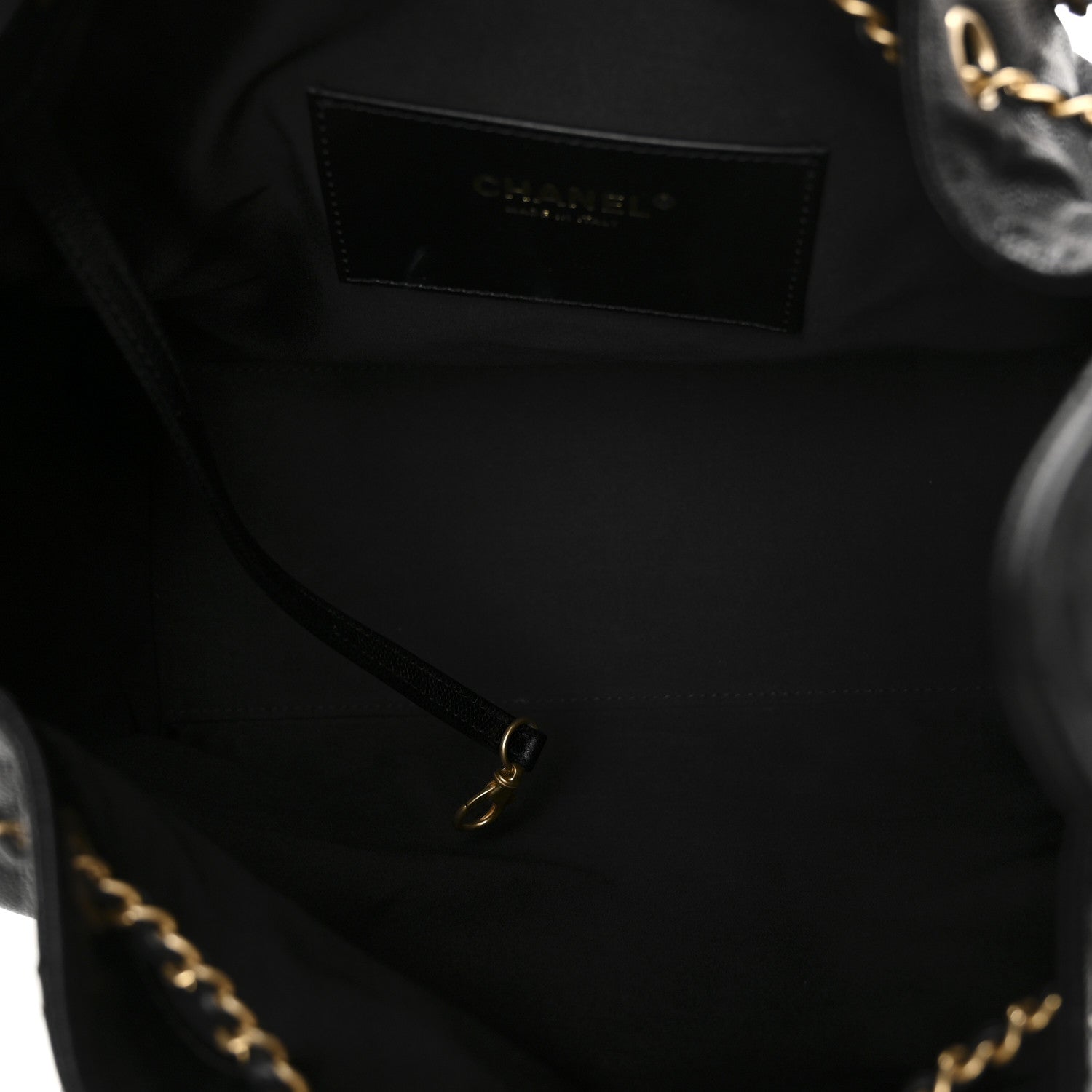 Chanel Caviar Quilted Medium Chanel 25 Handbag Black 6 of 11