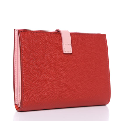 Celine Grained Calfskin Medium Multifunction Strap Wallet Scarlet 3 of 10