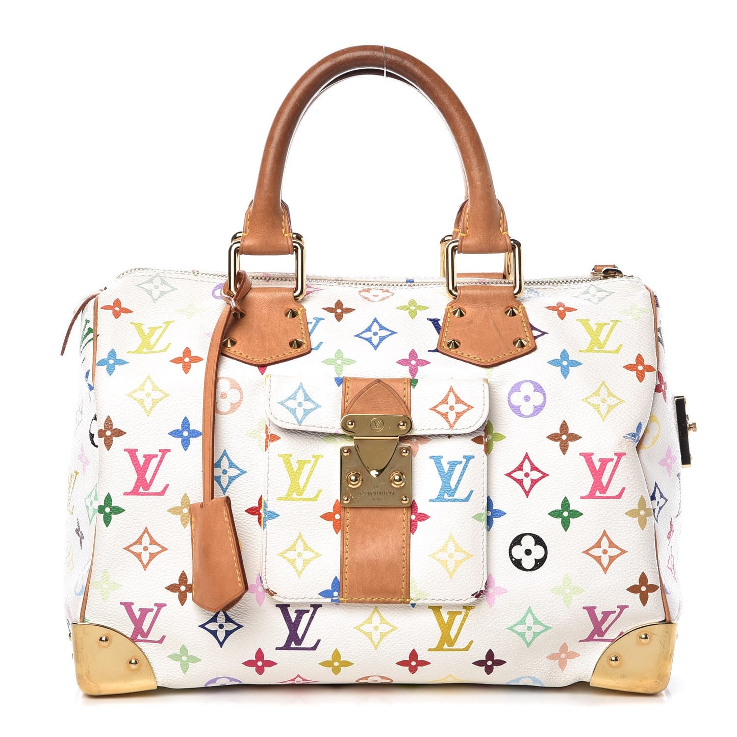 Monogram Multicolor Speedy 30 White