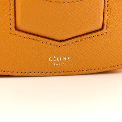 Celine Grained Calfskin Small Trotteur Saffron 6 of 9