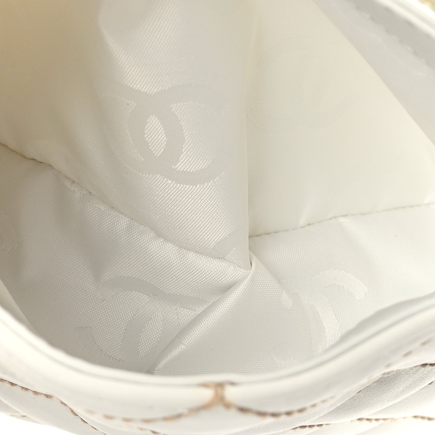 Calfskin Wild Stitch Tote White