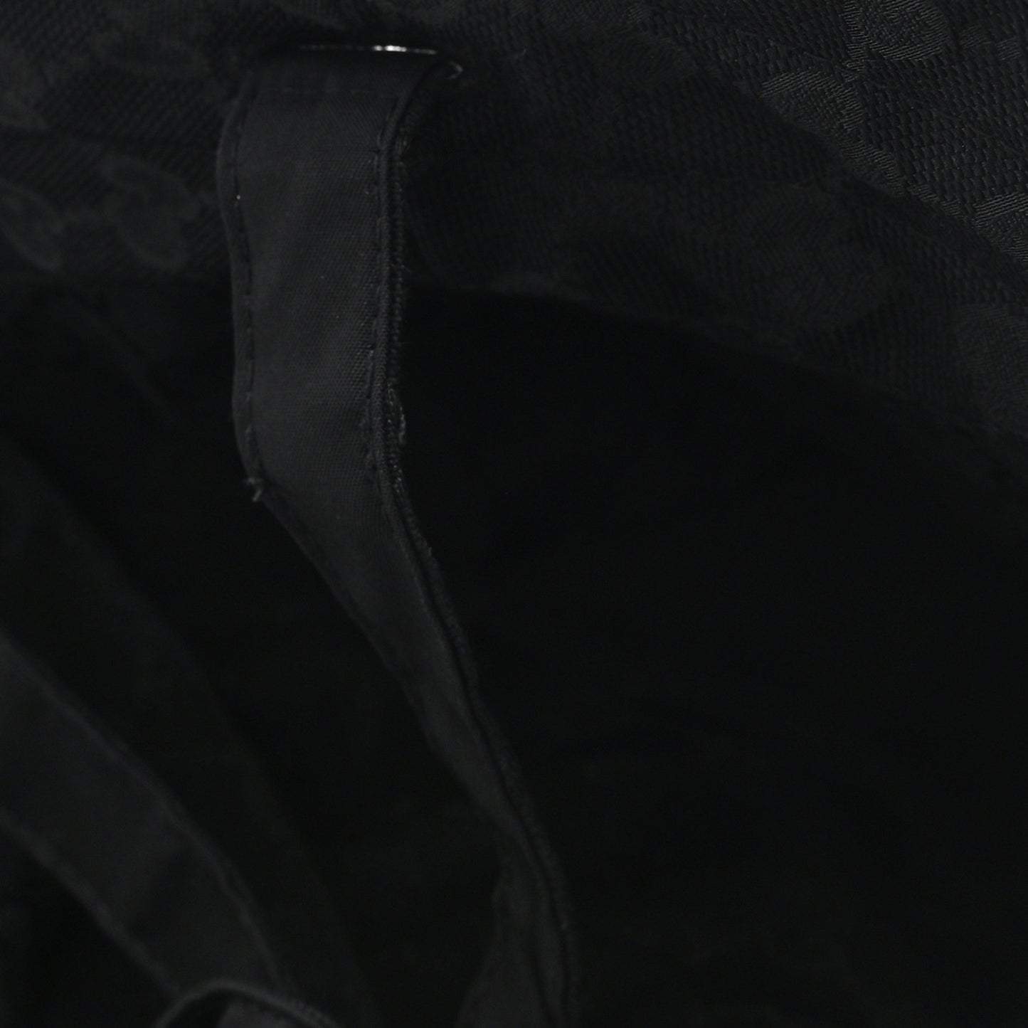 Canvas Monogram Reversible Bucket Hat Black