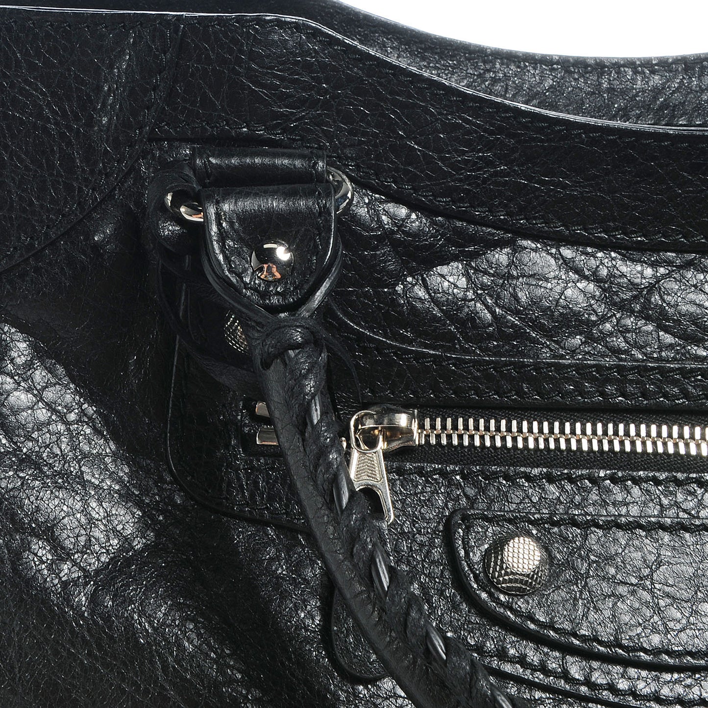 Agneau Giant 12 Silver Hardware Velo Black
