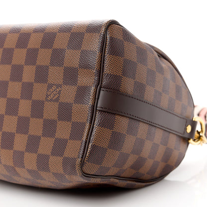 Louis Vuitton Damier Ebene Braided Speedy Bandouliere 25 Pink 11 of 12