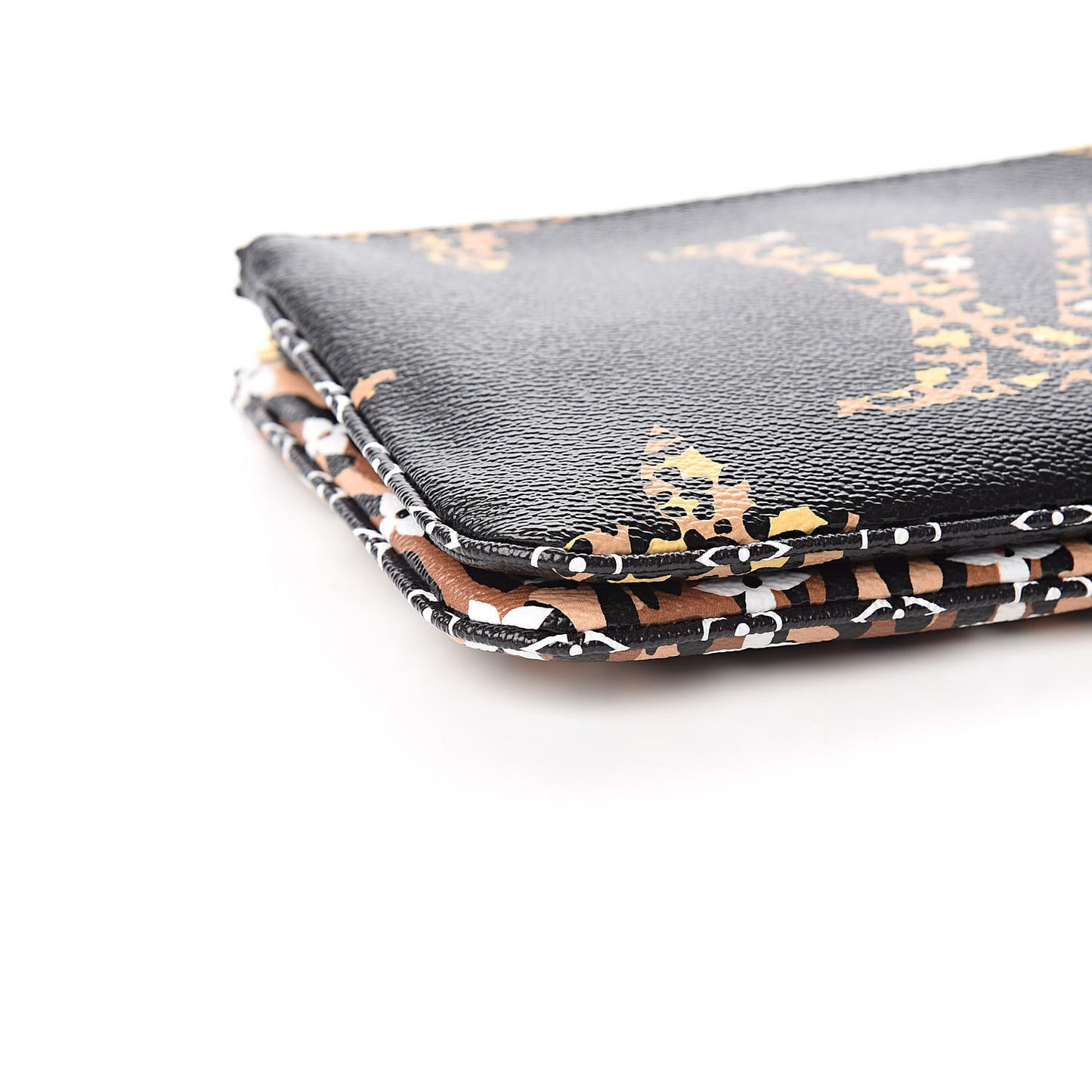 Monogram Giant Jungle Pochette Double Zip Black