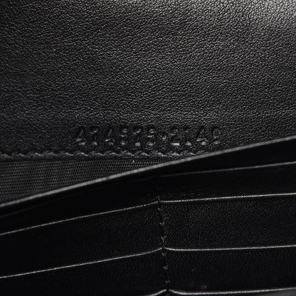 Gucci Calfskin Matelasse GG Marmont Chain Wallet Black 7 of 14