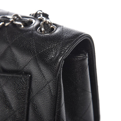 Chanel Caviar Quilted Jumbo Single Flap Black 9 of 9