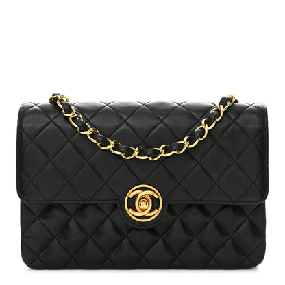 Chanel Lambskin Quilted Small Single Flap Bag Black 1 of 11